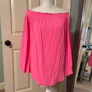 Lilly Pulitzer off the shoulder tunic top.